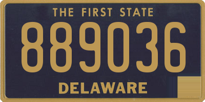 DE license plate 889036