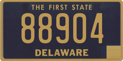 DE license plate 88904