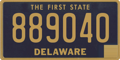 DE license plate 889040