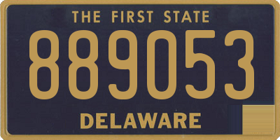 DE license plate 889053