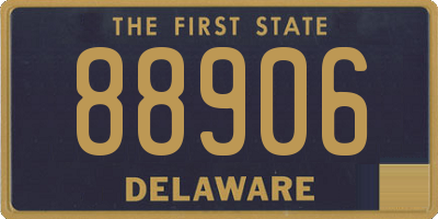 DE license plate 88906