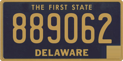 DE license plate 889062