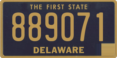 DE license plate 889071