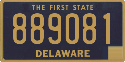DE license plate 889081