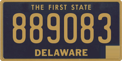 DE license plate 889083