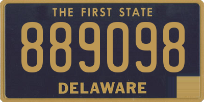 DE license plate 889098
