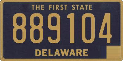 DE license plate 889104