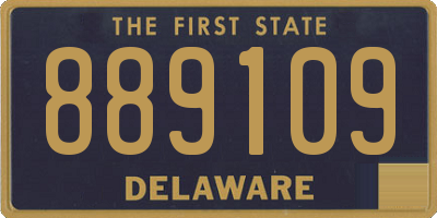 DE license plate 889109