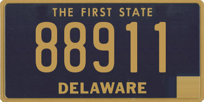 DE license plate 88911