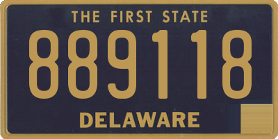 DE license plate 889118