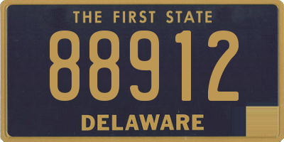 DE license plate 88912