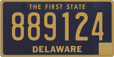 DE license plate 889124