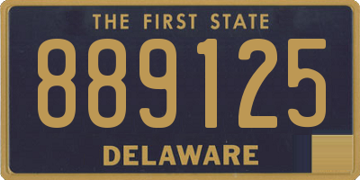DE license plate 889125