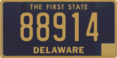 DE license plate 88914