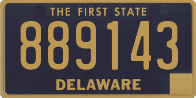 DE license plate 889143
