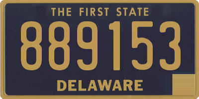 DE license plate 889153