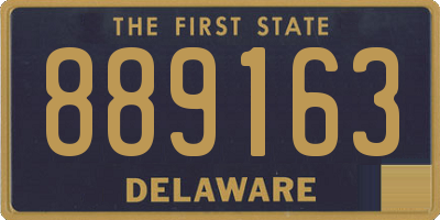 DE license plate 889163
