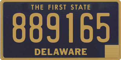 DE license plate 889165