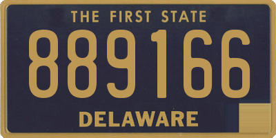 DE license plate 889166
