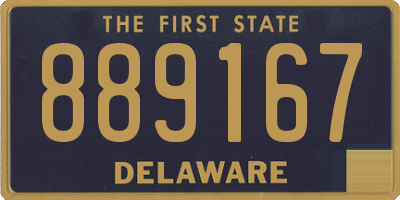 DE license plate 889167