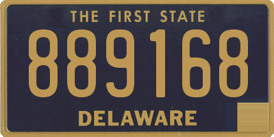 DE license plate 889168