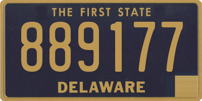 DE license plate 889177