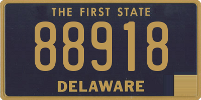 DE license plate 88918
