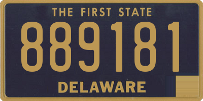 DE license plate 889181