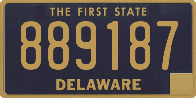 DE license plate 889187