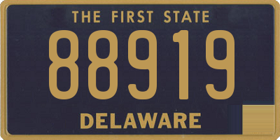 DE license plate 88919