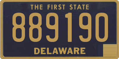 DE license plate 889190