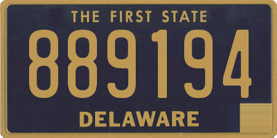 DE license plate 889194