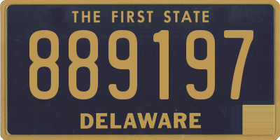 DE license plate 889197