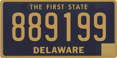 DE license plate 889199