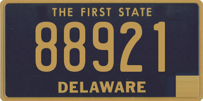 DE license plate 88921