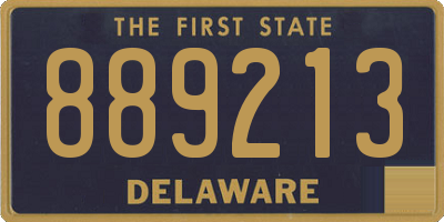 DE license plate 889213