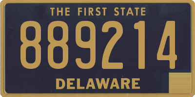 DE license plate 889214