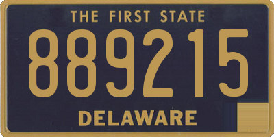 DE license plate 889215