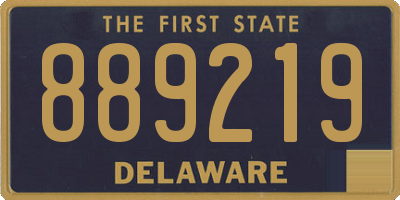 DE license plate 889219