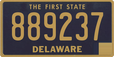 DE license plate 889237