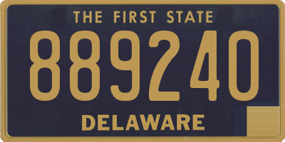 DE license plate 889240