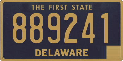 DE license plate 889241