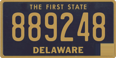 DE license plate 889248