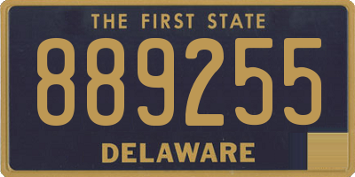 DE license plate 889255