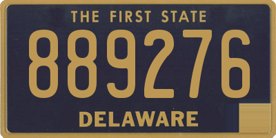 DE license plate 889276