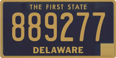 DE license plate 889277