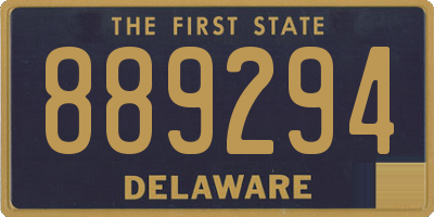 DE license plate 889294