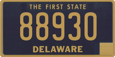 DE license plate 88930