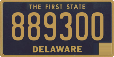 DE license plate 889300