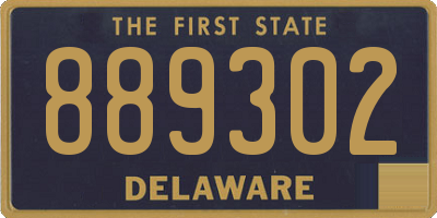 DE license plate 889302